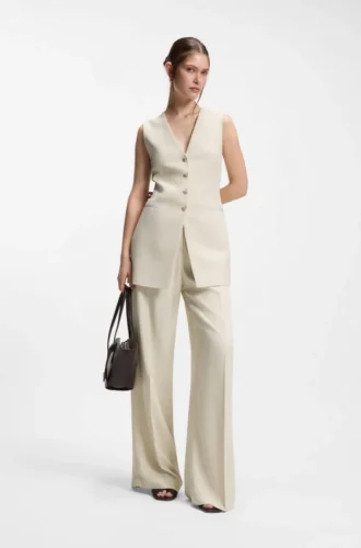 Slim-Fit-Blazer im ärmellosen Stil