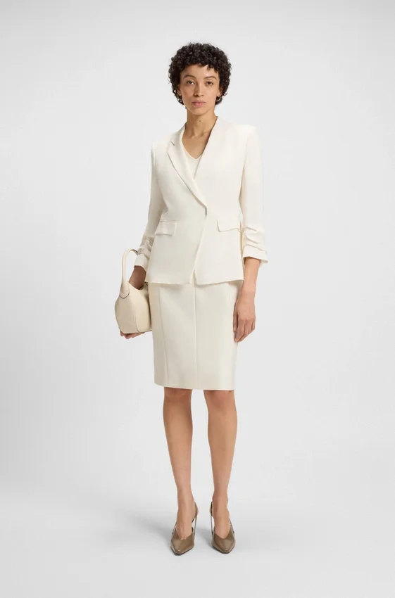 Slim-Fit-Blazer mit Druckknopfverschluss Slim-Fit-Blazer mit Druckknopfverschluss