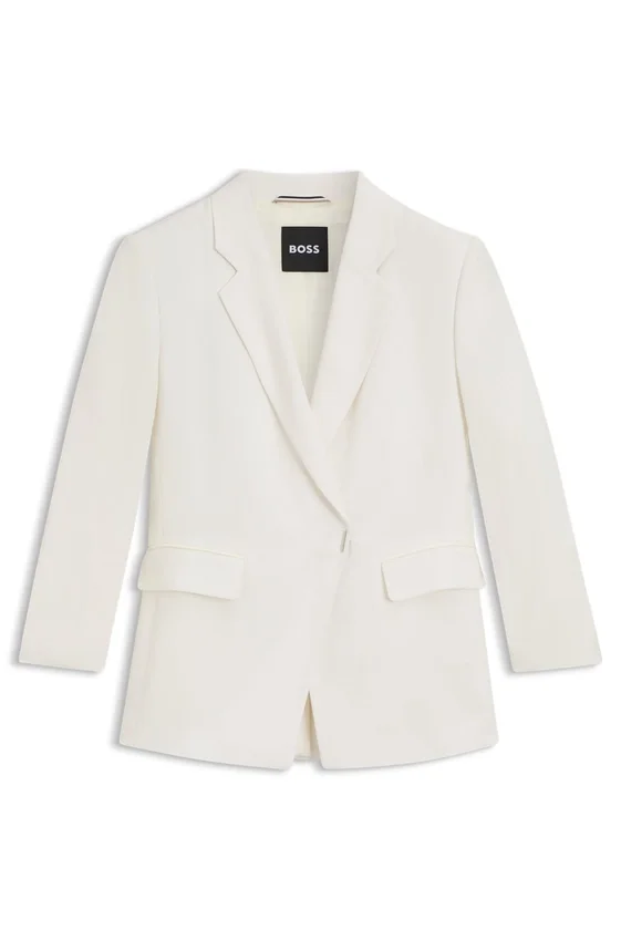 Slim-Fit-Blazer mit Druckknopfverschluss Slim-Fit-Blazer mit Druckknopfverschluss