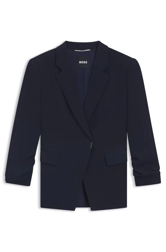 Slim-Fit-Blazer mit Druckknopfverschluss Slim-Fit-Blazer mit Druckknopfverschluss