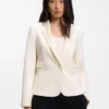 Slim-Fit-Blazer mit schrägen Abnähern