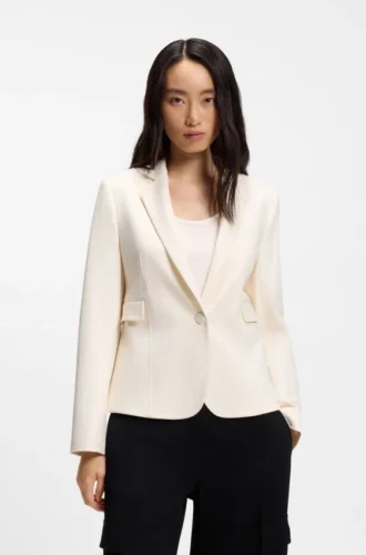 Slim-Fit-Blazer mit schrägen Abnähern