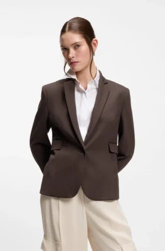 Slim-Fit-Blazer mit schrägen Abnähern