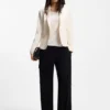 Slim-Fit-Blazer mit schrägen Abnähern