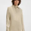 Slim-Fit-Bluse aus Satin