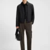 Slim-Fit-Cargohose aus Fischgrätenstoff Slim-Fit-Cargohose aus Fischgrätenstoff