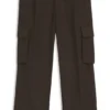 Slim-Fit-Cargohose aus Fischgrätenstoff Slim-Fit-Cargohose aus Fischgrätenstoff