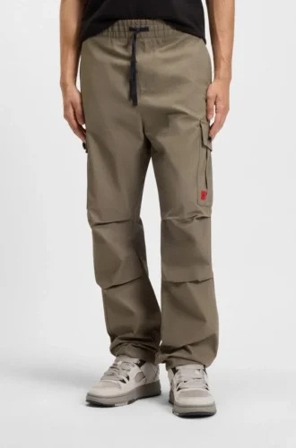 Slim-Fit-Cargohose aus Ripstop-Baumwolle