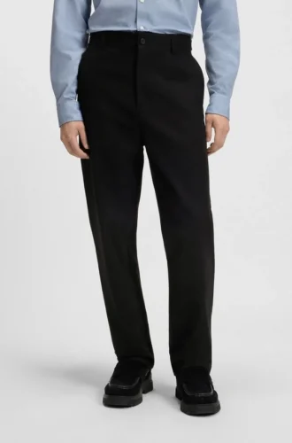 Slim-Fit-Chino aus merzerisierter Baumwolltwill