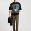 Slim-Fit-Chino aus merzerisierter Baumwolltwill