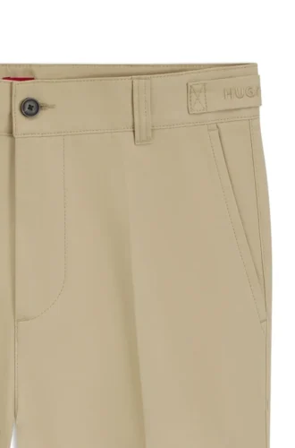 Slim-Fit-Chino aus merzerisierter Baumwolltwill