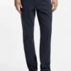 Slim-Fit-Chinos aus bedrucktem Stretch-Baumwolltwill