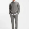 Slim-Fit-Chinos aus bedrucktem Stretch-Baumwolltwill