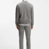 Slim-Fit-Chinos aus bedrucktem Stretch-Baumwolltwill