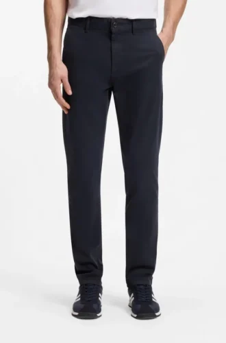 Slim-Fit-Chinos aus Stretch-Baumwollsatin
