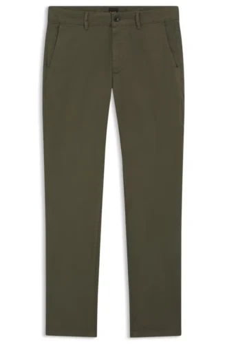 Slim-Fit-Chinos aus Stretch-Baumwollsatin