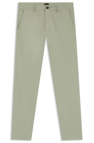 Slim-Fit-Chinos aus Stretch-Baumwollsatin