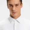Slim-Fit-Hemd aus gebürstetem Stretch-Flanell