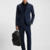 Slim-Fit-Hemd aus gebürstetem Stretch-Flanell