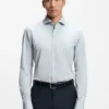 Slim-Fit-Hemd aus italienischem Baumwoll-Chambray