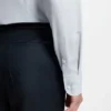 Slim-Fit-Hemd aus italienischem Baumwoll-Chambray