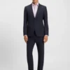 Slim-Fit-Hemd aus italienischem Performance-Stretch-Jersey