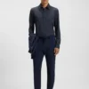 Slim-Fit-Hemd aus italienischem Stoff mit Performance-Stretch Slim-Fit-Hemd aus italienischem Stoff mit Performance-Stretch