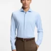 Slim-Fit-Hemd aus knitterfreier Baumwollmischung