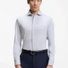Slim-Fit-Hemd aus knitterfreier Baumwollmischung