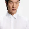 Slim-Fit-Hemd aus Leinen-Misch-Twill