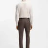 Slim-Fit-Hemd aus Leinen-Misch-Twill