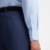Slim-Fit-Hemd aus Leinen-Misch-Twill