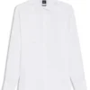 Slim-Fit-Hemd aus Leinen-Misch-Twill