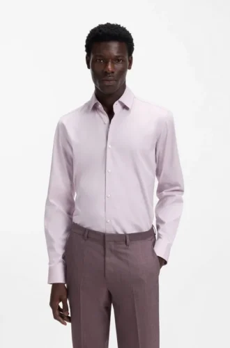 Slim-Fit-Hemd aus Oxford-Baumwolle