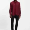 Slim-Fit-Hemd aus Oxford-Baumwolle
