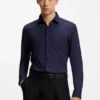 Slim-Fit-Hemd aus Performance-Stretch-Jersey