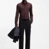 Slim-Fit-Hemd aus Performance-Stretch-Jersey