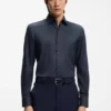 Slim-Fit-Hemd aus Performance-Stretch-Twill