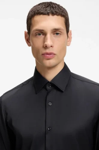 Slim-Fit-Hemd aus Performance-Stretch-Twill