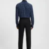 Slim-Fit-Hemd aus Popeline mit abstraktem Print