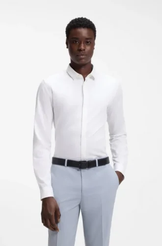 Slim-Fit-Hemd aus Stretch-Baumwolle