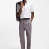 Slim-Fit-Hemd aus Stretch-Leinen
