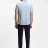 Slim-Fit-Hemd aus Stretch-Leinen