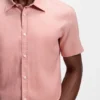 Slim-Fit-Hemd aus Stretch-Leinen