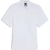 Slim-Fit-Hemd aus Stretch-Leinen