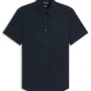 Slim-Fit-Hemd aus Stretch-Leinen