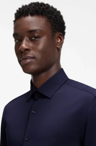 Slim-Fit-Hemd aus Stretch-Twill