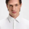 Slim-Fit-Hemd aus strukturiertem Performance-Stretch-Jersey