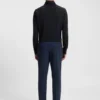 Slim-Fit-Hemd aus strukturiertem Performance-Stretch-Jersey