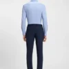 Slim-Fit-Hemd aus strukturiertem Performance-Stretch-Jersey